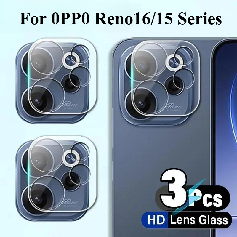 ฟิล์มกล้อง For OPPO Reno16/16F/16Pro/Reno15/15F/Reno15Pro ฟิล์มกันรอยกล้องหลังแบบใส HD ตัวป้องกันเลนส์กระจกนิรภัย