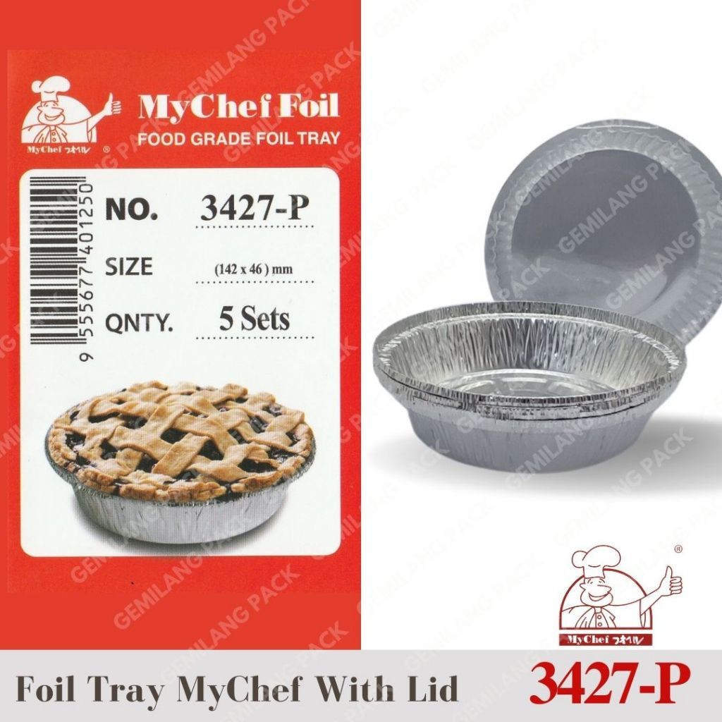 ถาดฟอยล์ Mychef 3427-P 5ชุดพร้อมฝาปิด