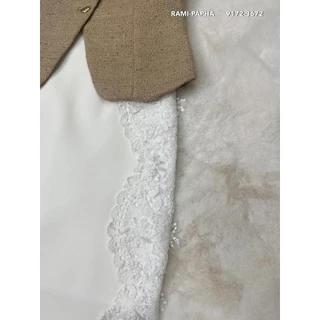 พร้อมส่ง เติม XS-2XL⚡️RM 9172 ชุดเซต เสื้อ+กระโปรงสีขาวแต่งลูกไม้ โทนสีผู้ดี **สไตล์สาวเวียด2026 เนื้อผ้าเกรดพรีเมี่ยม
