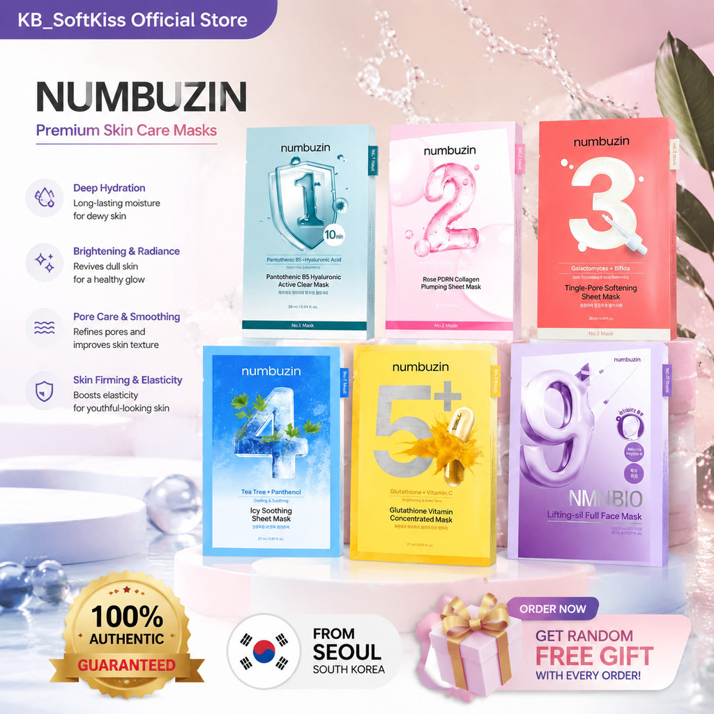 Numbuz:n Mask Series 1 2 3 4 5 9 10ea 4ea Sheet Mask Set Hydrating Nourishing Skincare มาส์กหน้าสําห