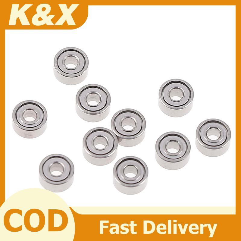 K&X 10 ชิ้น 681XZZ 1.5x4x2 มิลลิเมตรเปิดแบริ่งขนาดเล็ก ball mini hand bearing spinner ใหม่
