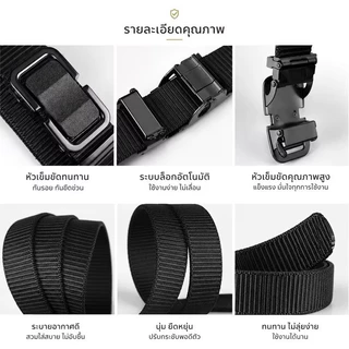 ZJ HOME ผ้าใบ เข็มขัด มีให้เลือก2 เเบบ ทนทาน ทนต่อการสึกหรอ เข็มขัด สำหรับเยาวชน ด้วย หัวเข็มขัดโลหะ