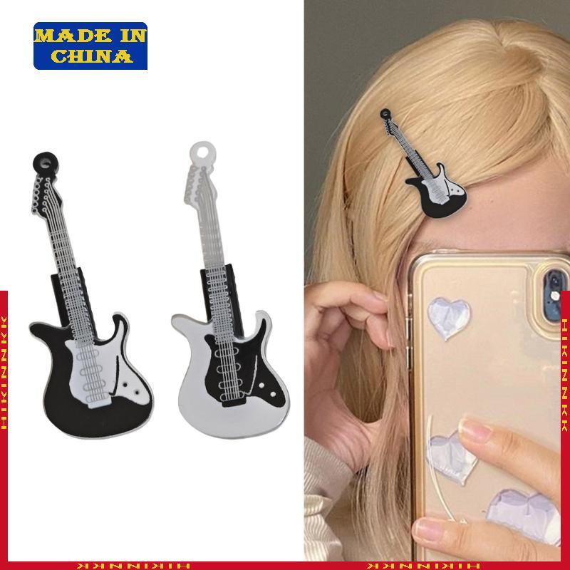 HIK Elegant Guitar Bass Guitar Balletcore Hair Clip Bass Flat Clip Balletcore