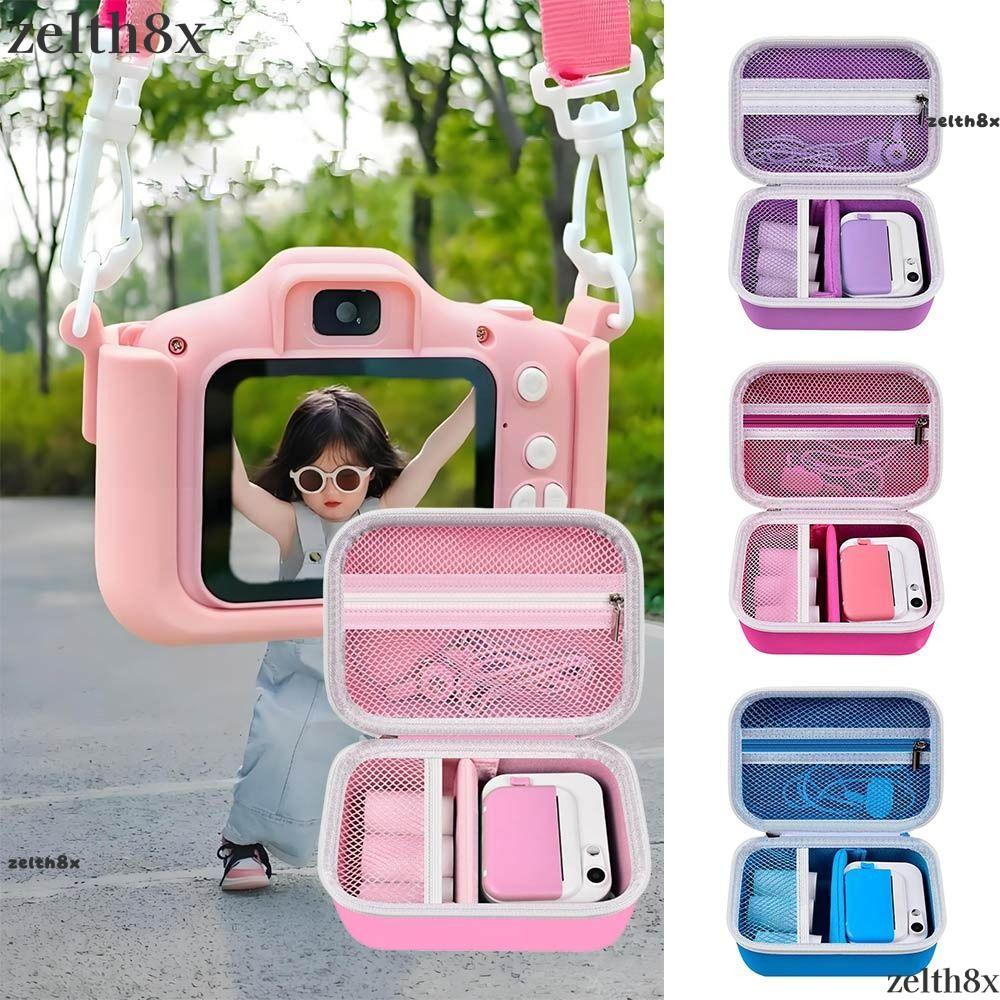 ZELTH Kid Camera , Mini Hard Shell Digital Camera Holder, Portable Waterproof กันกระแทก Carrying Cam