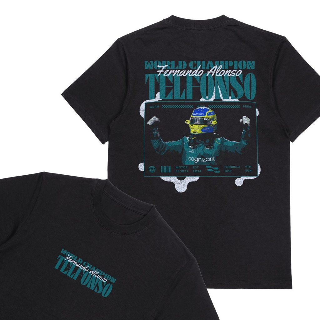 Fernando Alonso - เสื้อยืด World Champion Telfonso
