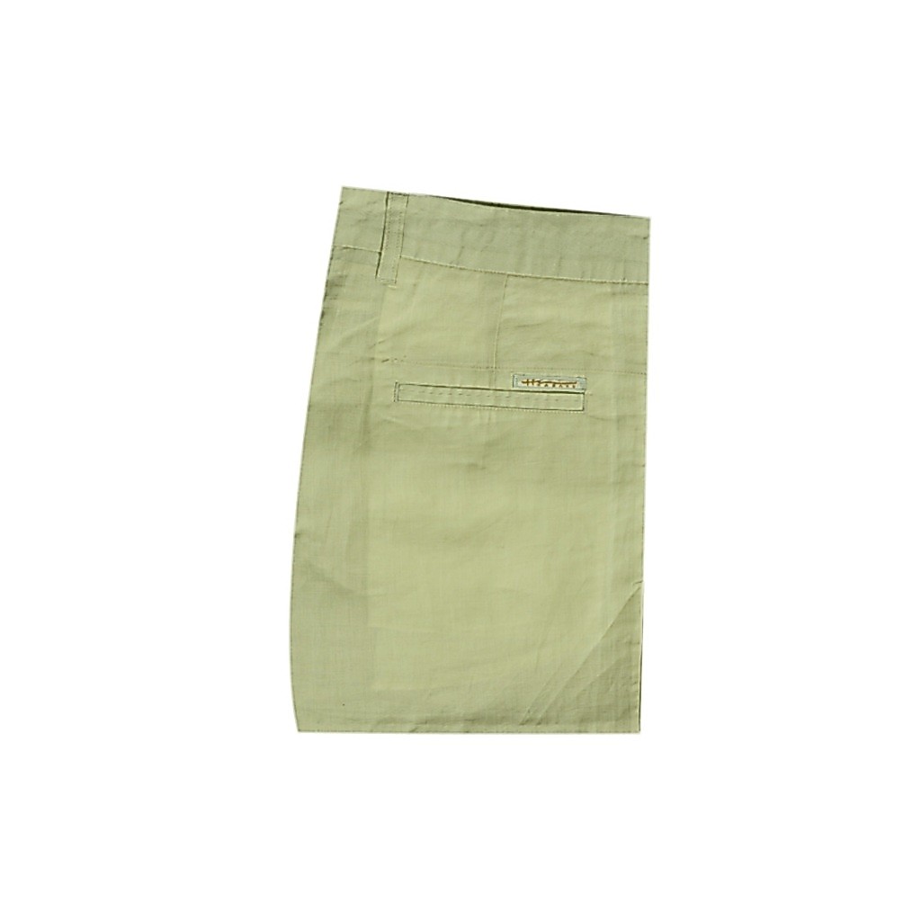Hazard กางเกงขาสั้นสีพื้น ผ้า Linen(ลินิน) สีครีม