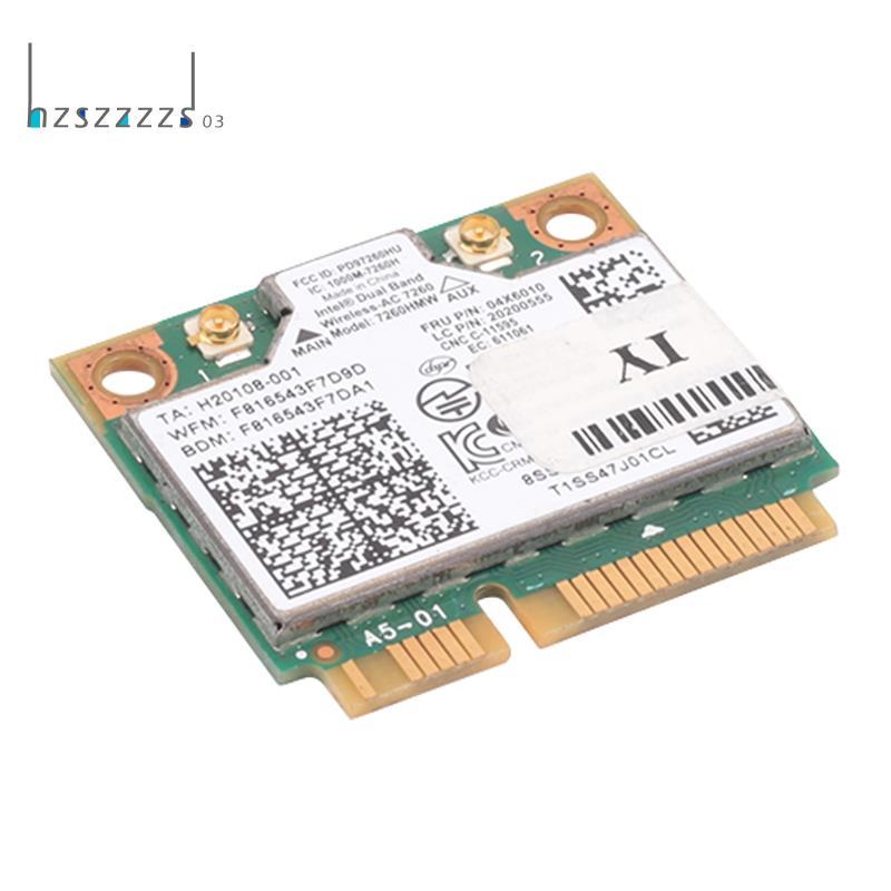 โน้ตบุ๊คในตัวการ์ดไร้สายสําหรับ 7260HMW 7260AC 867M Dual Band 5G การ์ดไร้สาย BT4.0 สําหรับ 04X6090 0