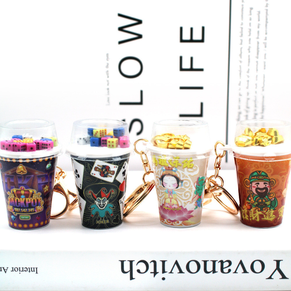 Mazu Bless God of Wealth Ingot Dice Shaker Cup Poker Casino 3D Shape Cup Creative#7. 10อัล. เขี้ยว#吊