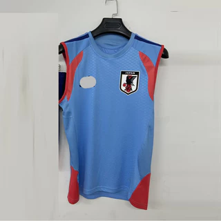 26-27 Pre match เสื้อกั๊กวอร์มอัพชุดฝึกซ้อมพร้อมเสื้อผ้าคอกลมหลวมรองรับเสื้อกั๊กกีฬา