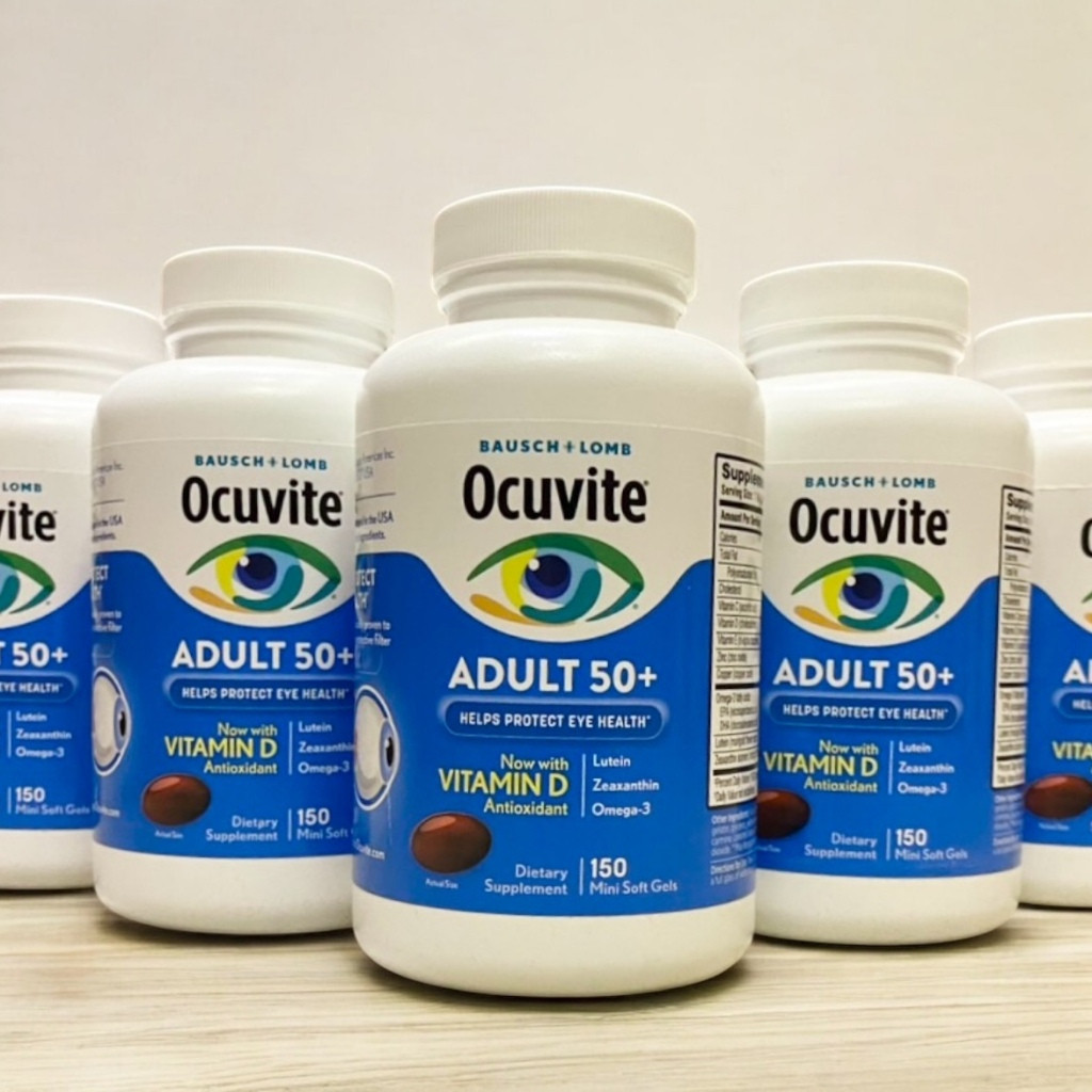 Exp.10/2027 (150 เม็ด) Bausch + Lomb Ocuvite Eye Vitamin for Adult 50+