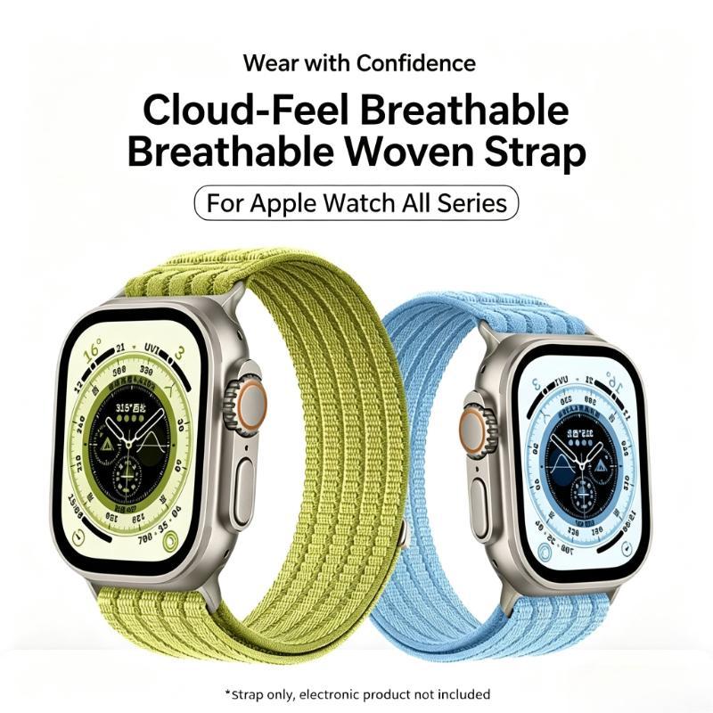 สําหรับ Apple Watch 49 44 45 41 38 มม.สําหรับ Apple Watch Breathable ทอสายไนลอนสําหรับ IWatch Series