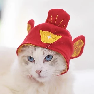 PEKO PET&CAT หมวกสัตว์เลี้ยง แฟชั่น ลายน่ารัก หมวกแมวและสุนัข คอสตูมสุดน่ารัก