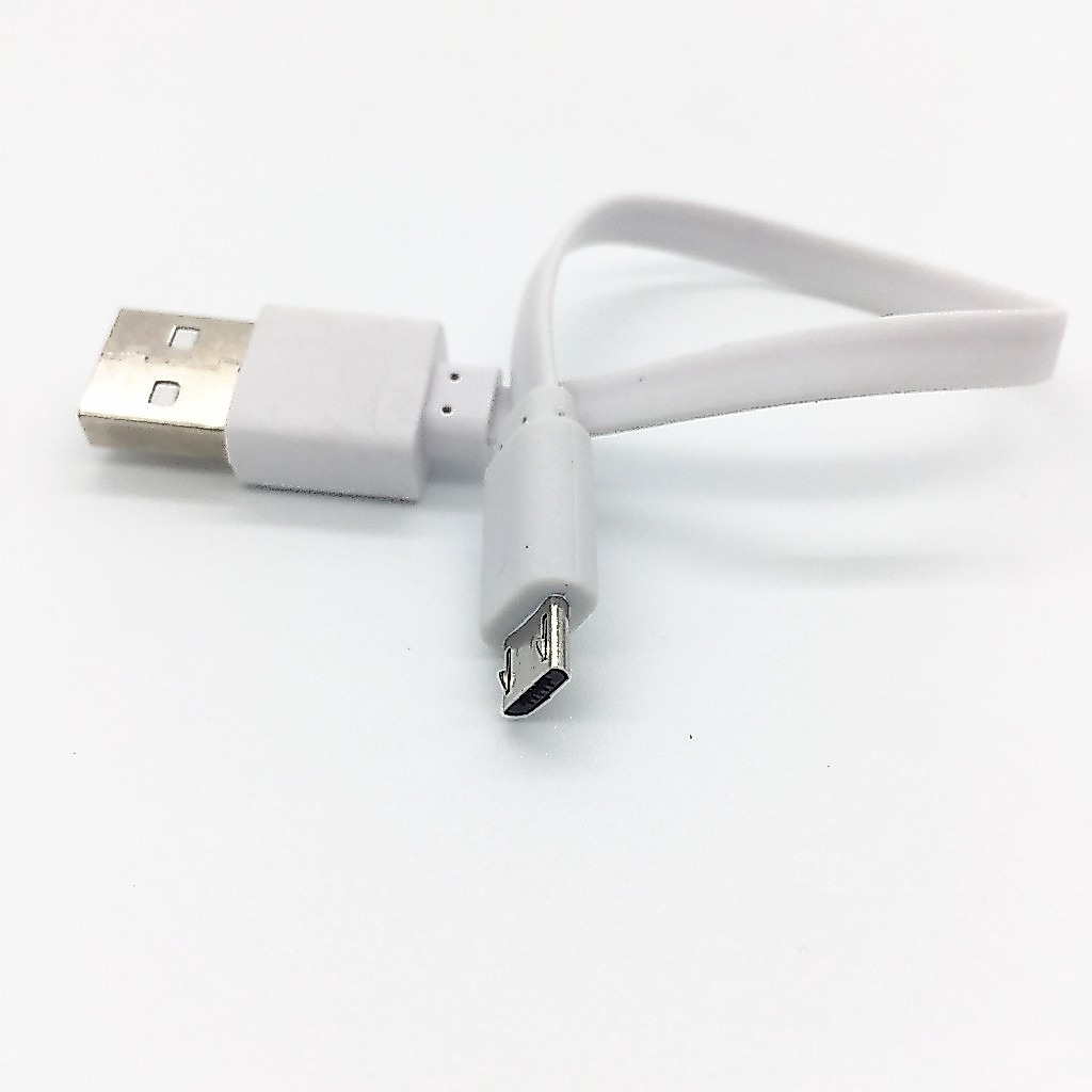 สายชาร์จข้อมูล Micro USB แบบแบนสั้นสําหรับ Samsung S6 S5, S3, S4 ,0.2m,2A