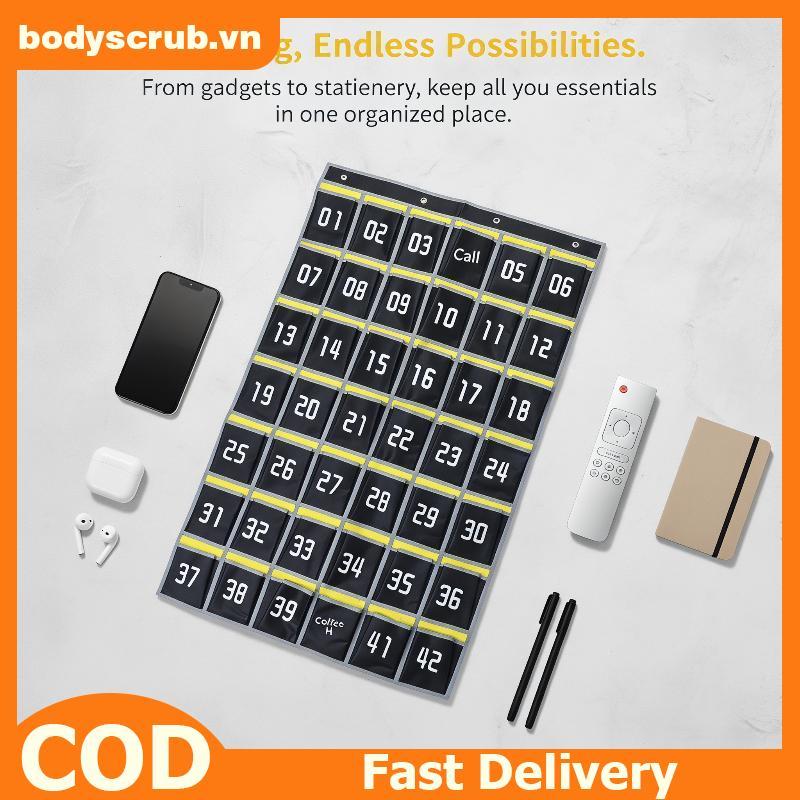 BB Numbered Phone Storage Organizer Multi Poet ติดผนังสําหรับห้องเรียนหรือสํานักงาน VN