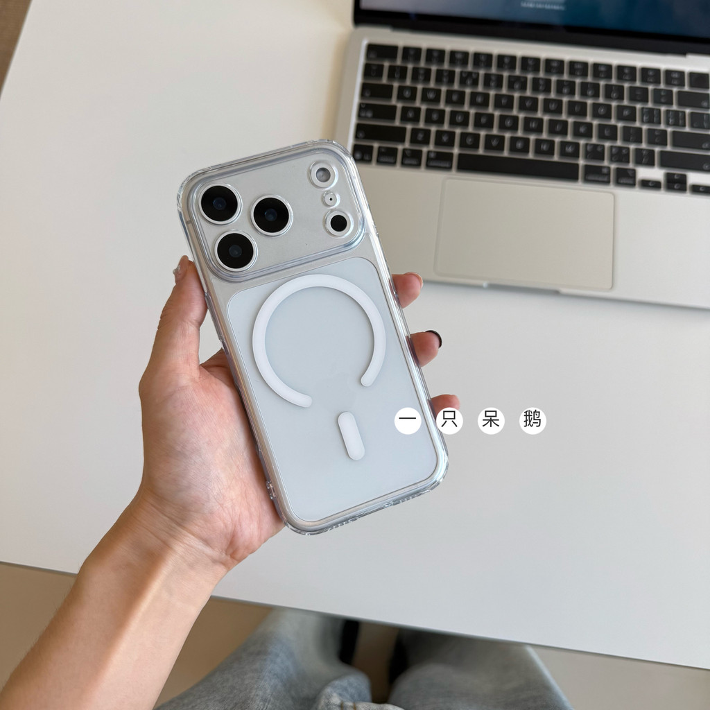 เคส 425 425 degree case เคส 425 ไอโฟน ห่านหน้าโง่ | Fine Hole Magnetic Simple Clear Water Case เคสโท