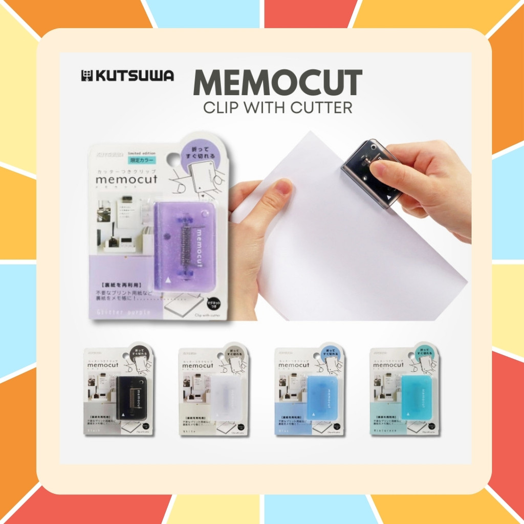 (พร้อมส่งจากไทย) Kutsuwa คลิปหนีบกระดาษอัจฉริยะ 2-in-1 พร้อมคัตเตอร์ในตัว (ของแท้นำเข้าจากญี่ปุ่น 🇯🇵)