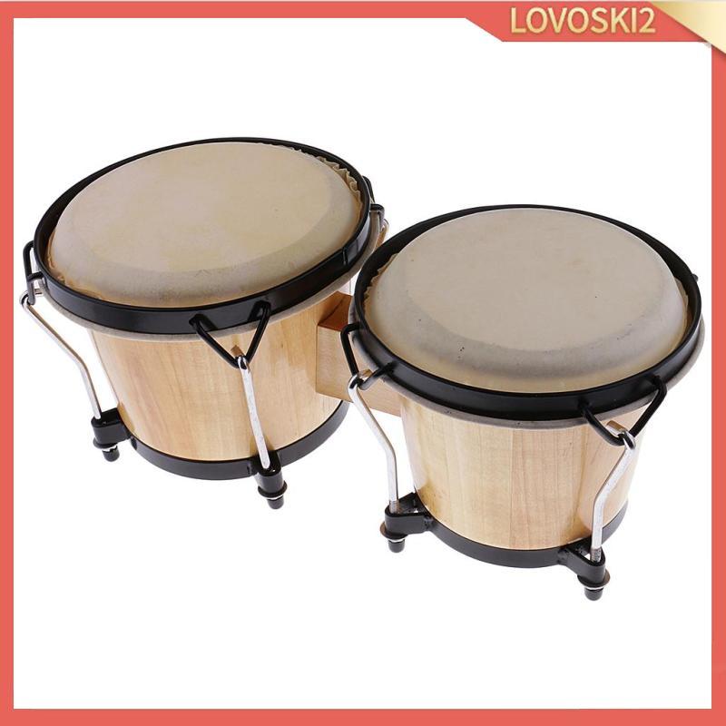 [Lovoski2] Instruments กลอง Bongo Drummer แอฟริกันกลองกระทบสําหรับผู้ใหญ่