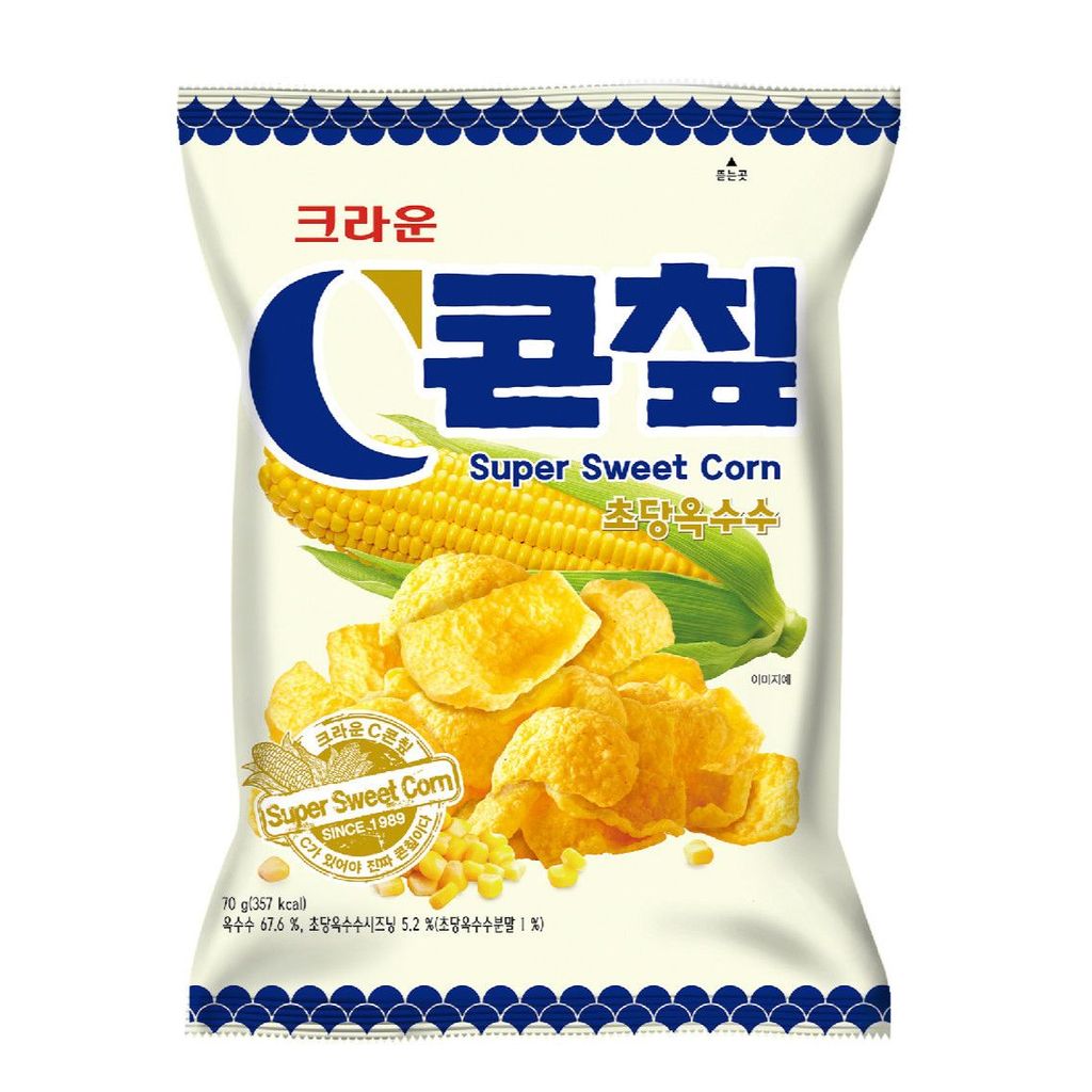 เกาหลีนําเข้า CROWN CROWN CROWN Yeji Yeji ขนม 70gX3 กระเป๋านําเข้า CROWN CROWN CROWN CROWN ขนม Yeji 