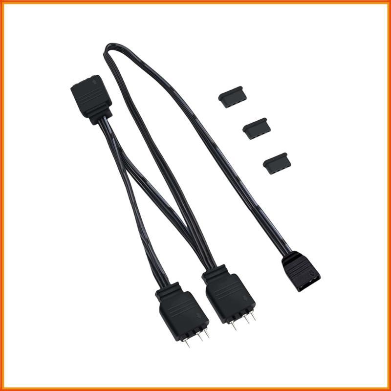 Topsky ARGB Splitter สาย 5V 1 หญิง 3 ชาย 3 Pin ARGB สายสําหรับแชสซีคอมพิวเตอร์ CPU พัดลมระบายความร้อ