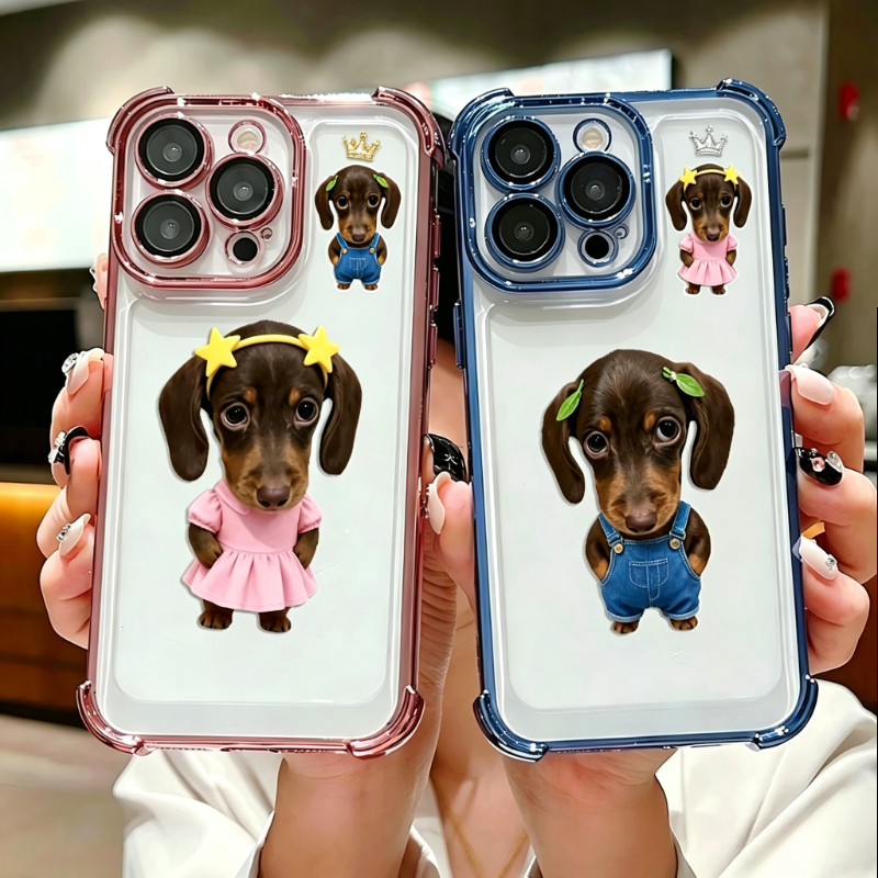 น่ารักไส้กรอกสุนัขคู่พิมพ์เคสโทรศัพท์สําหรับVivo Y39 Y36 Y35 Y29 Y28 Y27 Y22 Y22S Y31D Y21 Y21S Y20 