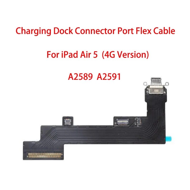 USB Charger แท่นชาร์จพอร์ตขั้วต่อพอร์ตปลั๊ก Flex สําหรับ iPad Air 5 2022 A2588 A2589 A2591