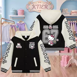 เสื้อคลุมเด็กฮู้ดแขนยาว สกรีนลาย กันลม กันแดด กันหนาว