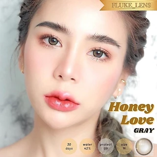 ตาหวานนัว🧸 คอนแทคเลนส์(ขนาดโต) Honey Love Luxzylens เลนส์กรองแสง ผลิตที่เกาหลี ของแท้รับจากบริษัทโดยตรง honeylove