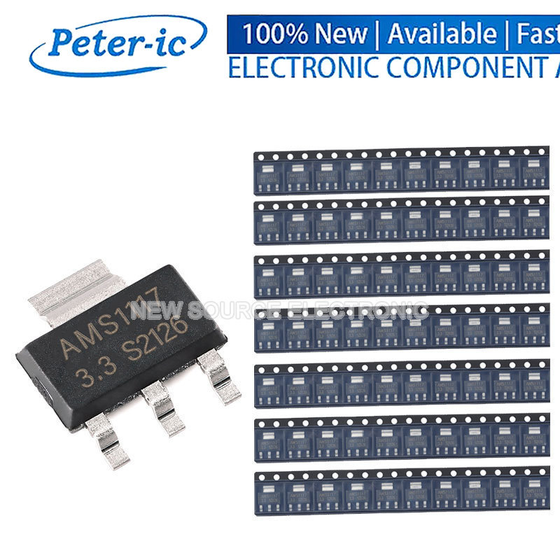 (70 ชิ้น) AMS1117 SOT-223 7ValuesX10pcs ชุด AMS1117-1.2V AMS1117-1.8V AMS1117-2.5V AMS1117-3.3V AMS1
