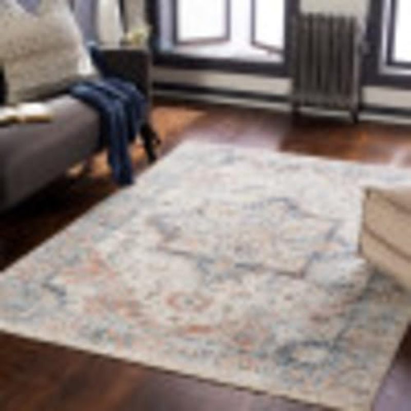 Artistic Weavers Amodini Vintage Oriental Area Rug, 5 x 79", Denim/Burnt Orange