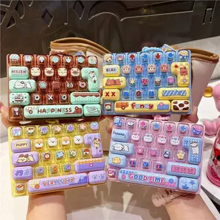 [Chicnest] 26 Key Fidget พวงกุญแจปุ่มแบบพกพา Dpression ของเล่นน่ารักน่ารักกระเป๋า Charm สําหรับเด็ก Party Goodie กระเป๋าฟิลเลอร์ BU