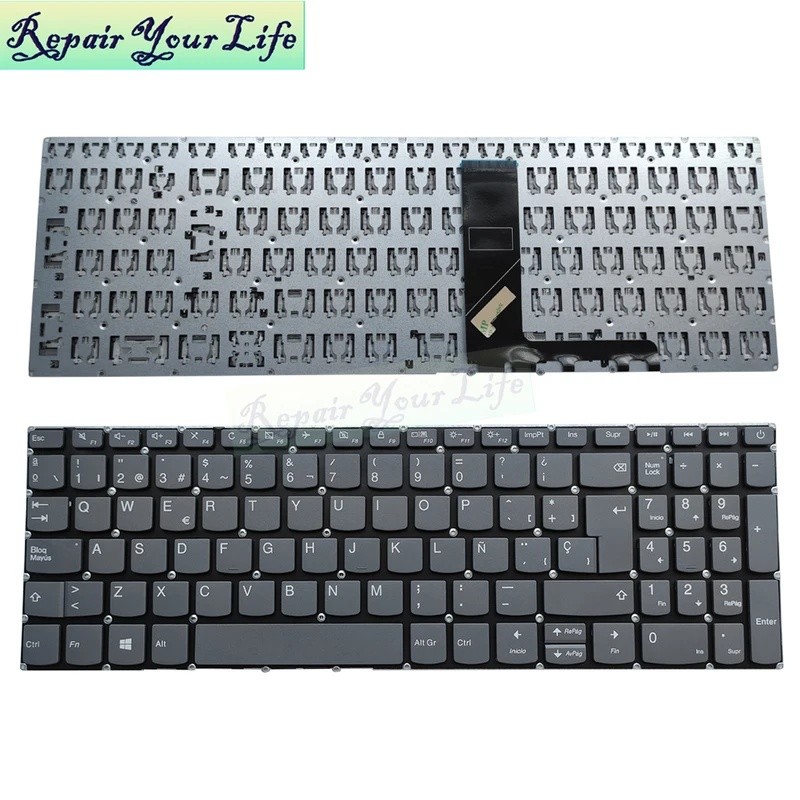UK สเปนภาษาฝรั่งเศสคํา AZERTY คีย์บอร์ดสําหรับ Lenovo Ideapad S145-15 S145-15IIL 81W8 15API 15AST 15