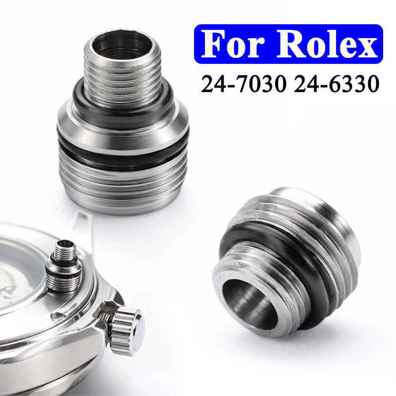 นาฬิกา Crown สําหรับ Rolex Daytona 24-7030 24-6330 เปลี่ยน Conversion Crown Tube อะแดปเตอร์นาฬิกาอะไ