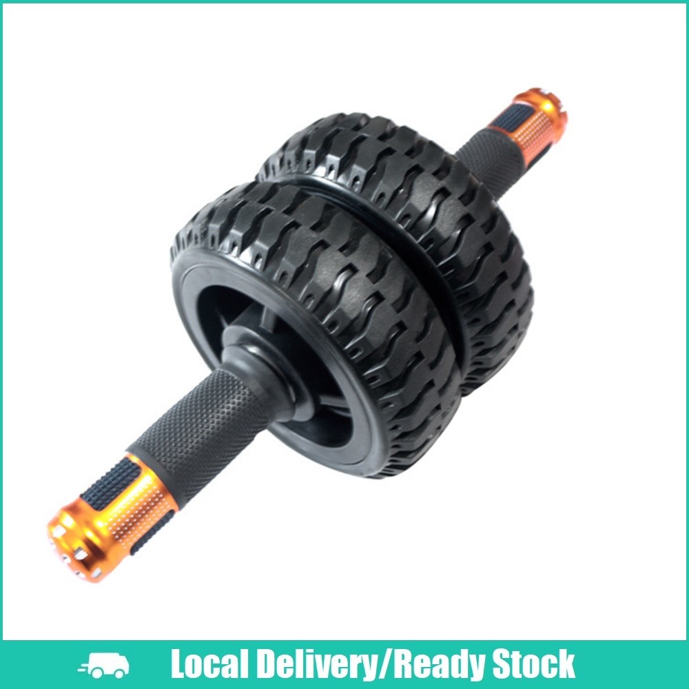 [จัดส่งในพื้นที่] Ab Roller Wheel ล้อออกกําลังกายลูกกลิ้ง Ab Wheel สําหรับการฝึกความแข็งแรงของหน้าท้