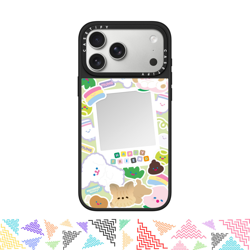 เคสมือถือ CASETiFY | PUPPY PARTY [RECORDER factory] For iPhone Samsung แท้ พร้อมส่ง เคสกันกระแทก