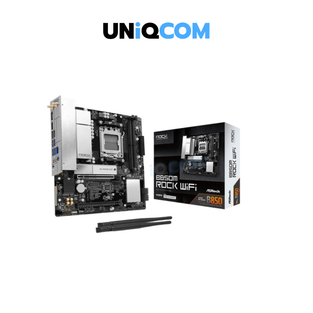 ASROCK เมนบอร์ด MAINBOARD (AM5) B850M ROCK WIFI DDR5