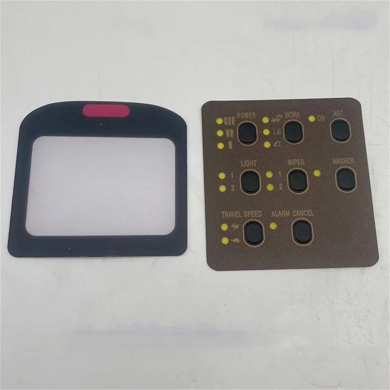 WE สําหรับรถขุด 7Y5500 E312 320 330V1V2BCD สําหรับ E320 Monitor ปุ่มกดสติกเกอร์ 7Y-5500 พื้นผิวมอนิเ