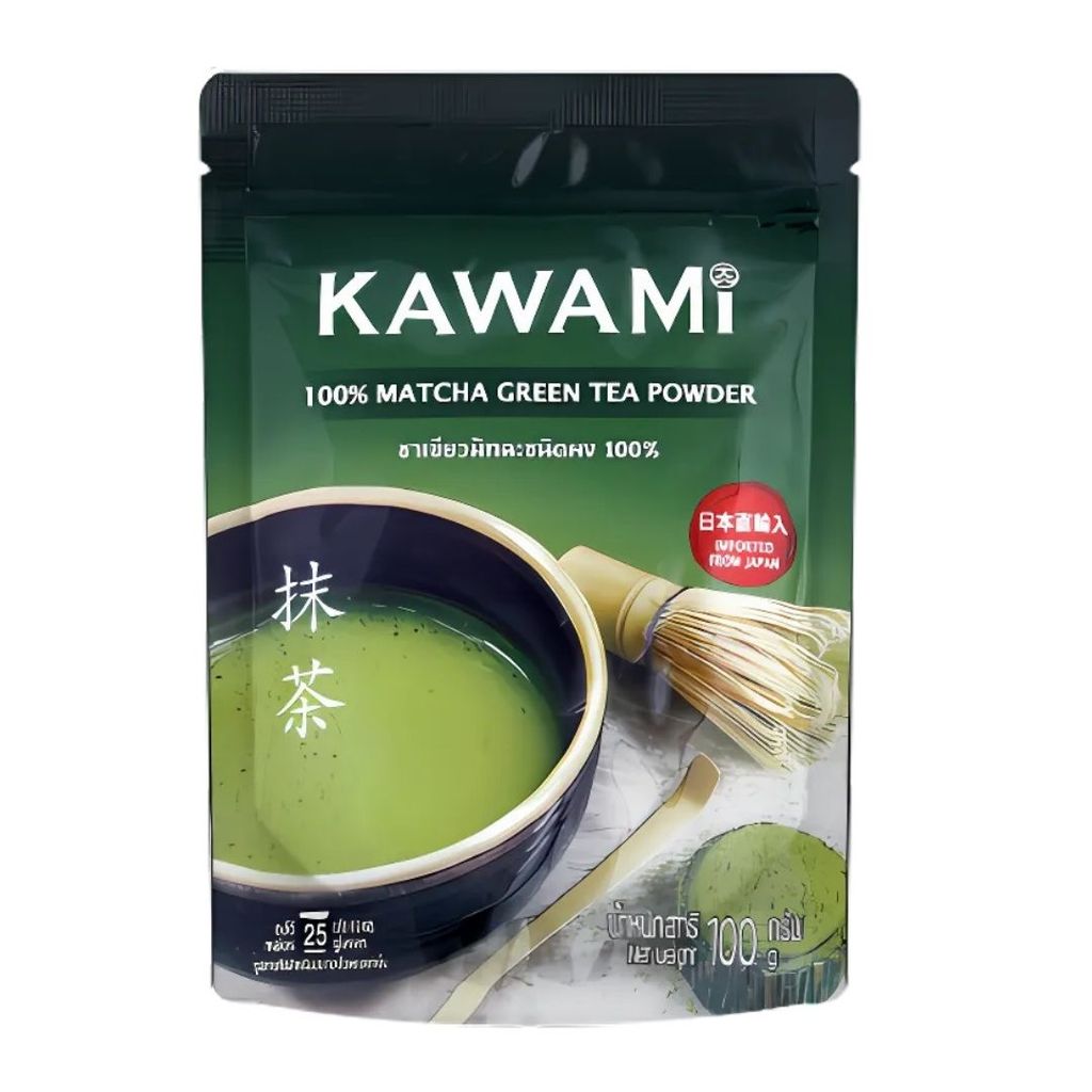 คาวามิ ชาเขียวมัทฉะชนิดผง100% Kawami 100% Matcha Green Tea Powder 100g.