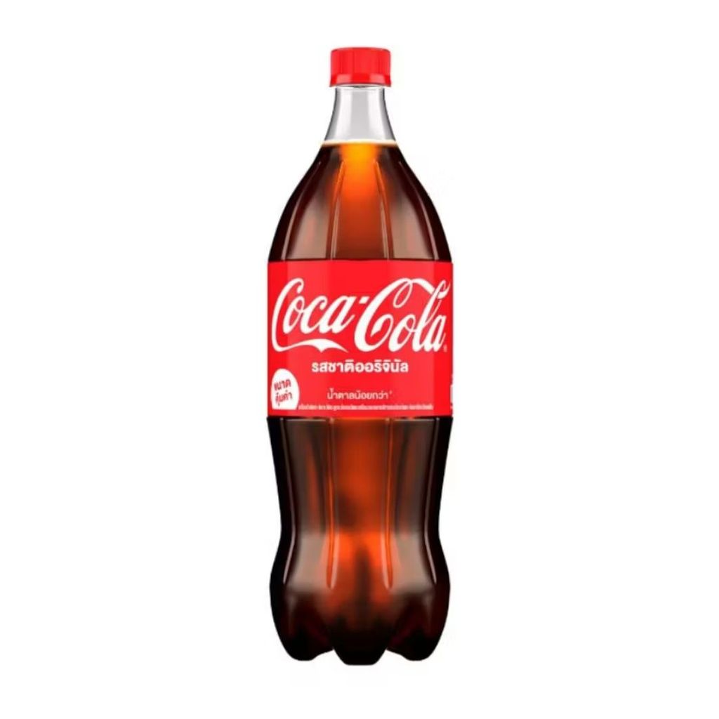 โค้ก น้ำอัดลมรสออริจินัลสูตรน้ำตาลน้อยกว่า Coke Original Less Sugar 1.5ltr.