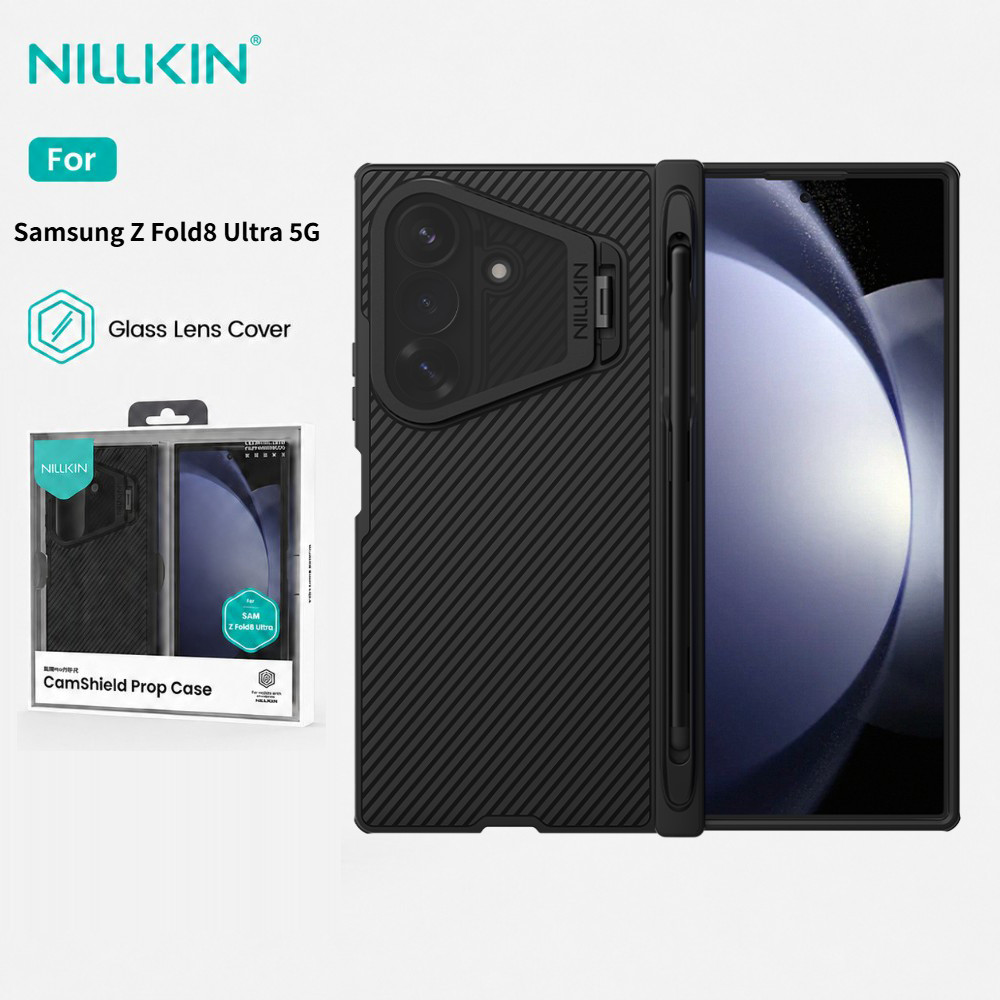 MagSafe เคส Samsung Galaxy Z Fold 8 Ultra 5G พร้อมปากกา Nillkin ฝาครอบแม่เหล็กสำหรับกล้องแก้ว