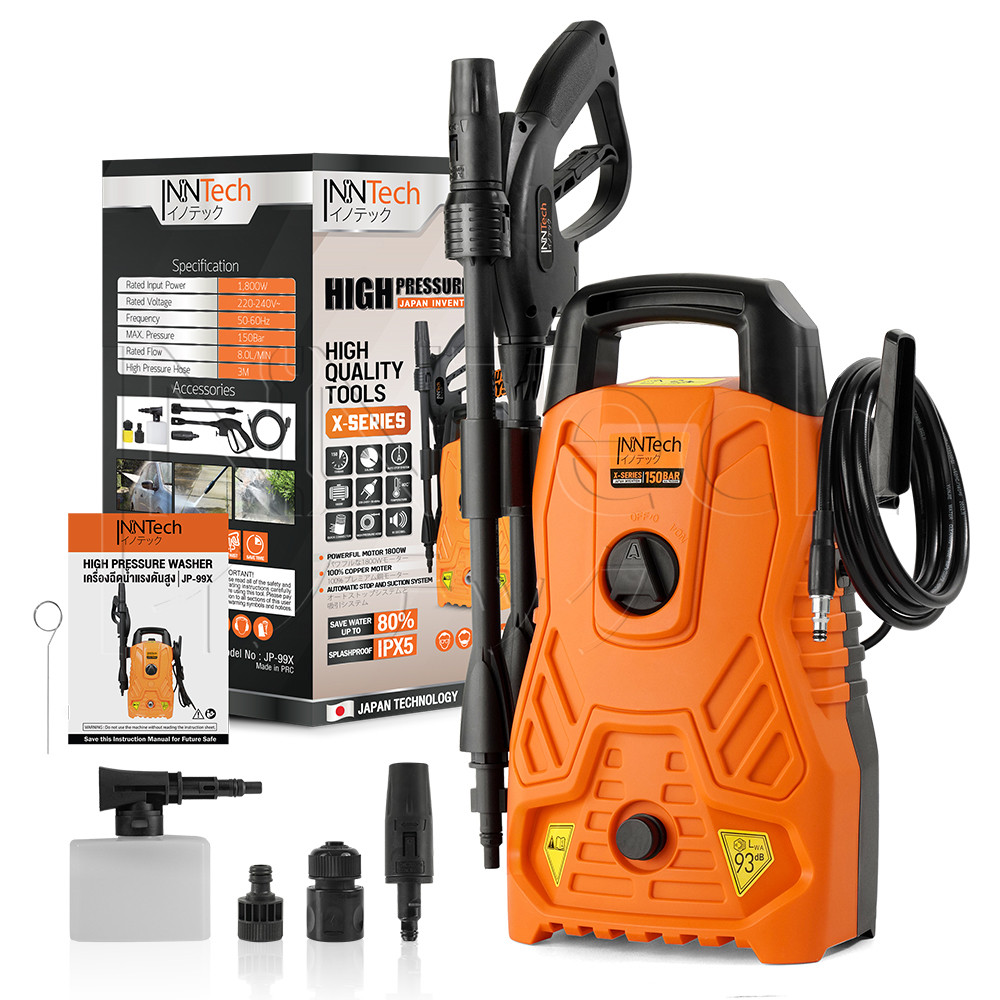 InnTech เครื่องฉีดน้ำแรงดันสูง 150 บาร์ 1800 วัตต์ รุ่น รูปที่ 7
