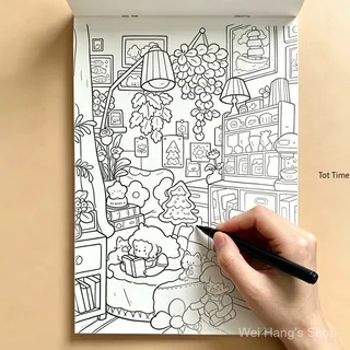 ลายกราฟฟิติออกแบบสวยงามสําหรับคัดลอกระบายสี สมุดวาดเขียนคลายเครียด 24 ลายน่ารู้