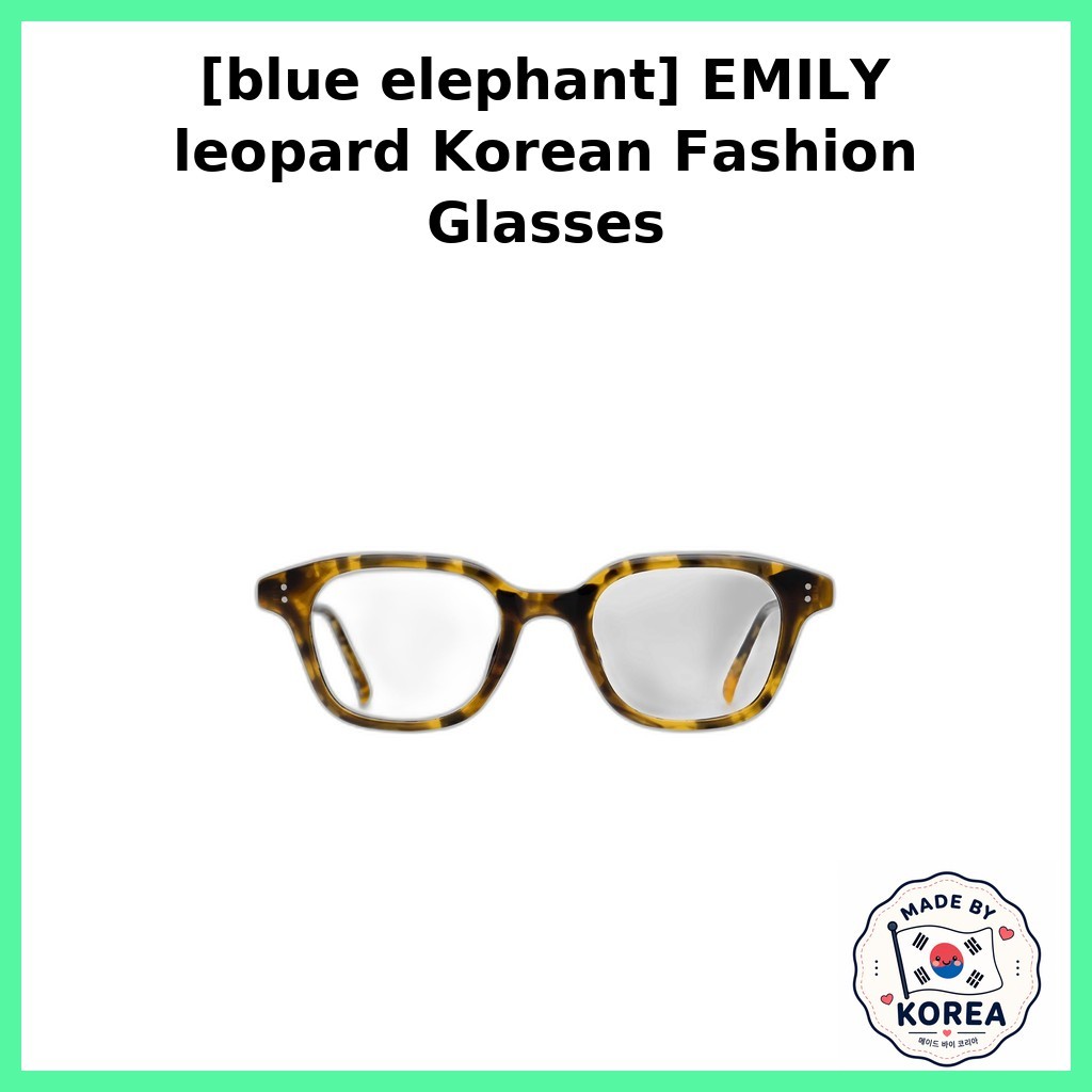 [ช้างสีฟ้า] EMILY Leopard Korean Fashion Glasses / Korean Fashion Glasses / Leopard Frame by joymark