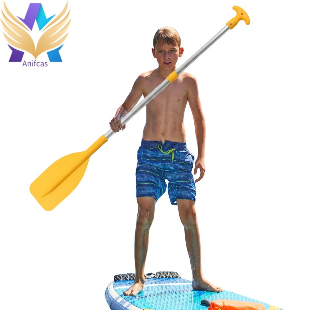 Telescoping อลูมิเนียมเรือ Oars 53.5-108.5 ซม.ปรับความยาวเรือแคนู Paddles น้ําหนักเบา