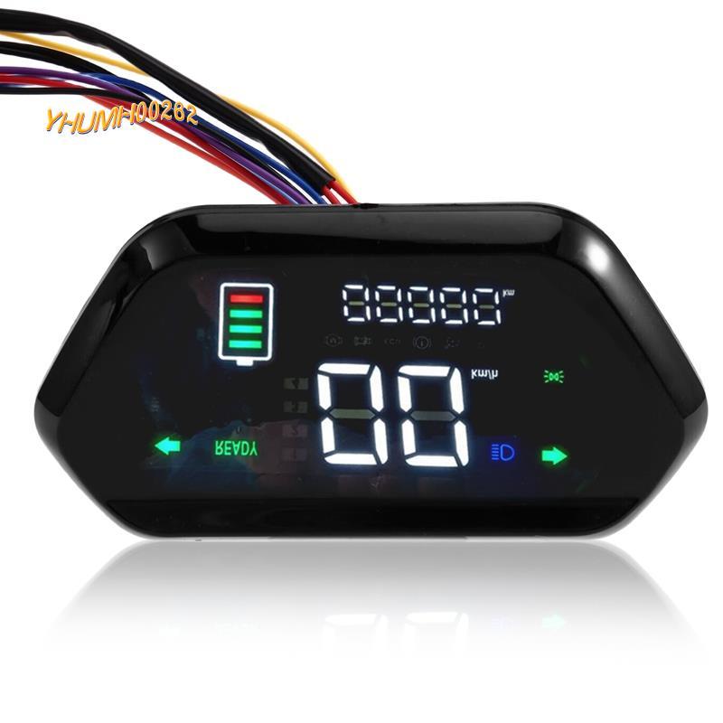 [Bestseller Y2Y]สําหรับ E-Bike Scooter Motor Controller Display 48V 60V 72V LED Display Meter แผงควบ