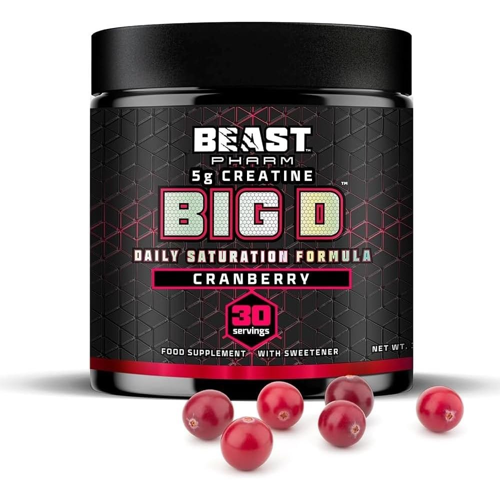 Beast Big D Performance Formula with Creatine Monohydrate Powder และจดสิทธิบัตรสําหรับ Daily Strengt