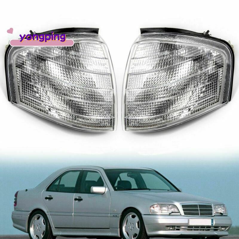 สําหรับ C Class W202 1994-2000 คู่ไฟมุมไฟเลี้ยวโคมไฟ 2028261143 2028261243