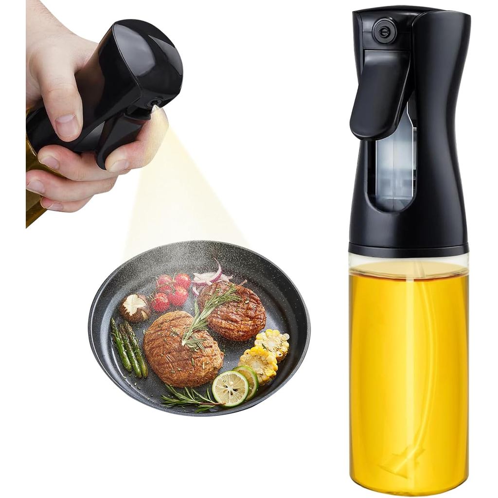 เครื่องพ่นน้ํามันสําหรับทําอาหาร 200ml แก้ว Olive Oil Sprayer Mister Olive Oil ขวดสเปรย์ Canola Oil 