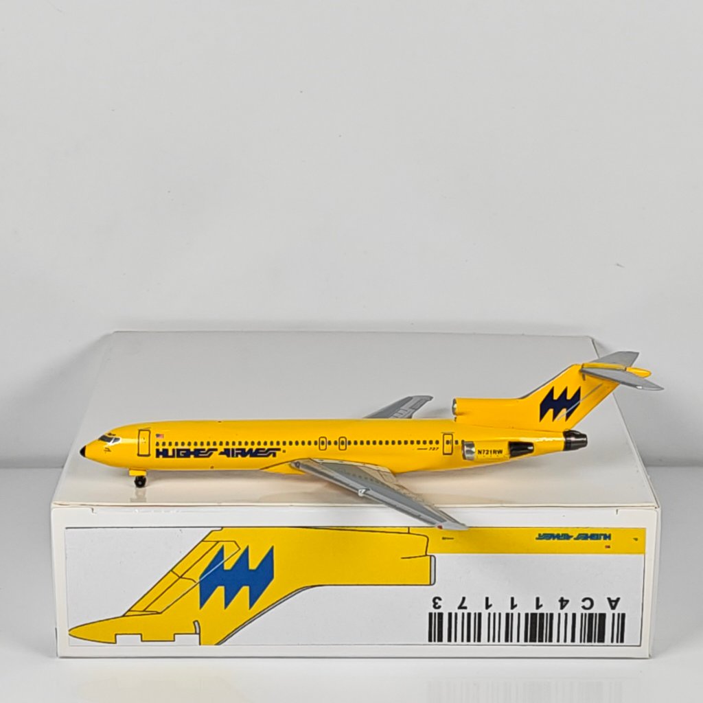 AeroClassics 1: 400 Hughes B727-200 N721RW โมเดลเครื่องบินโลหะผสม