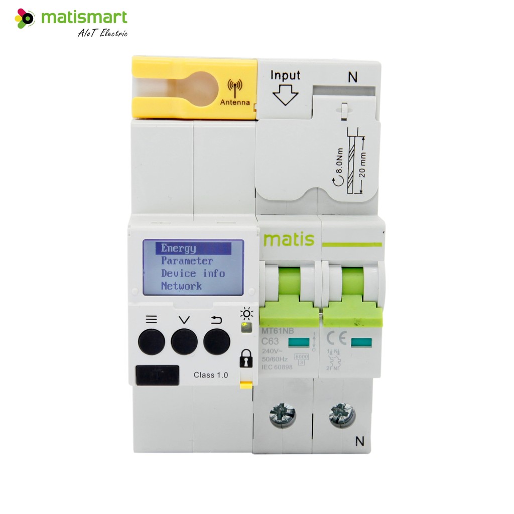 VBLY MT61GP WiFi Single Phase Smart Electric Power Meter Energy Meters Smart Meter สําหรับโรงแรม Apa