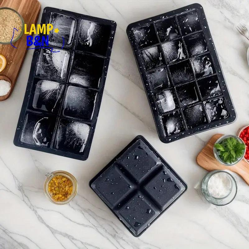 [B&N] แม่พิมพ์ก้อนน้ําแข็งซิลิโคนพร้อม 4/6/8Grids สําหรับน้ําแข็งทรงกลมคุณภาพสูง Long-Lasting Chill [ใหม่]
